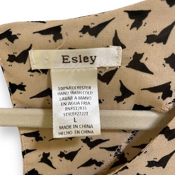 Esley boho pleated wide bell sleeve blouse - Picture 6 of 6